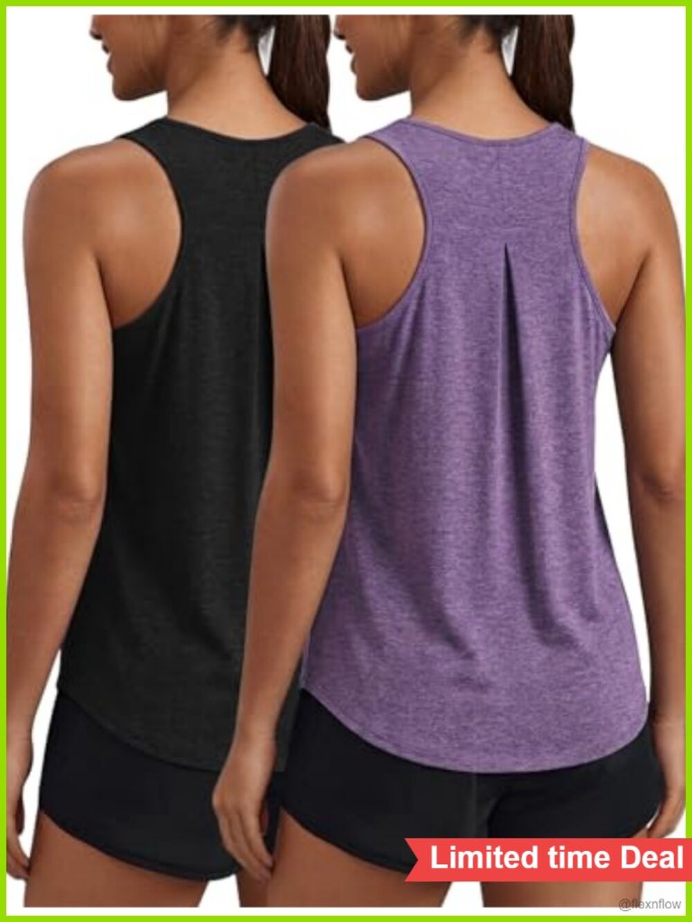 Racerback Workout Tank Top Loose Fit Quick Dry Women's Activewear Pack